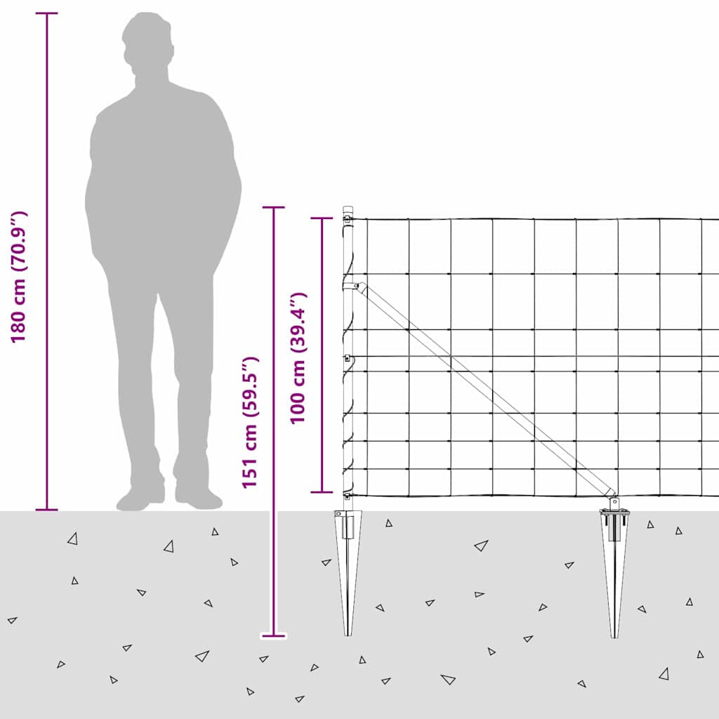Zavareno žičano ograđivanje s bodljama 25 x 1 m Pocinčani čelik
