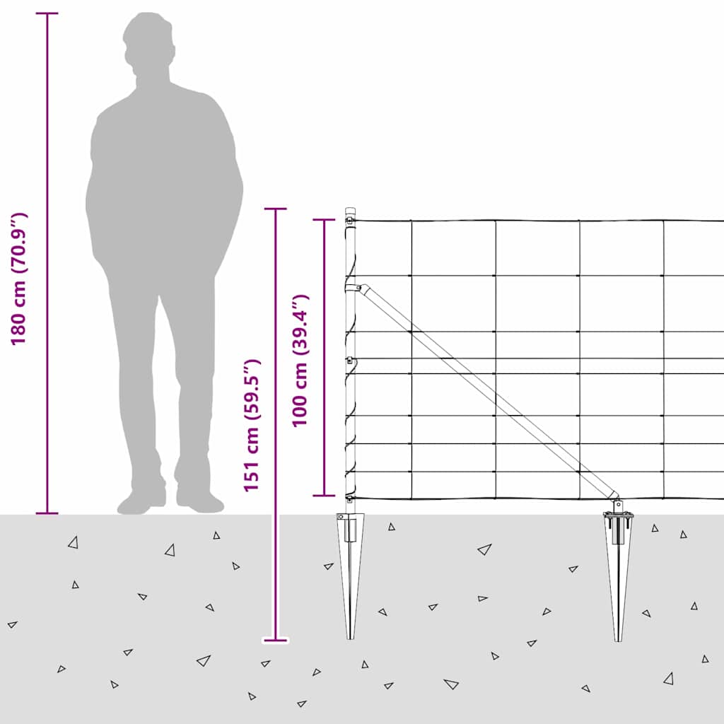 Zavareno žičano ograđivanje s bodljama 25 x 1 m Pocinčani čelik