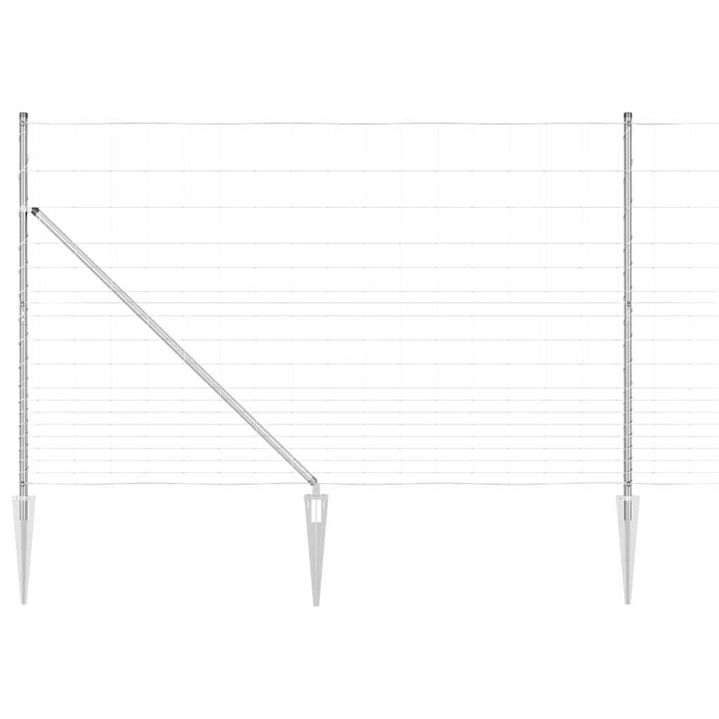 Zavareno žičano ograđivanje s bodljama 25 x 1,5 m Srebrna Mreža