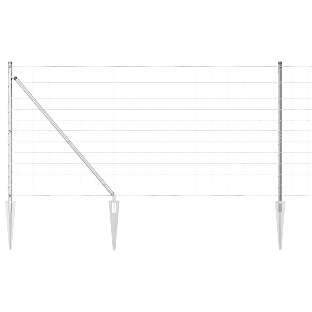 Zavareno žičano ograđivanje s bodljama 50 x 1,2 m Srebrna Mreža