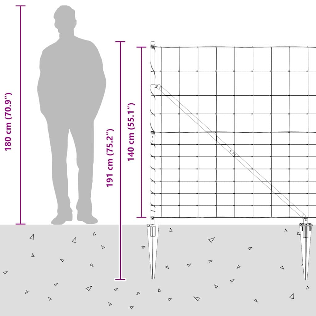 Zavareno žičano ograđivanje s bodljama 50 x 1,4 m Srebrna Mreža
