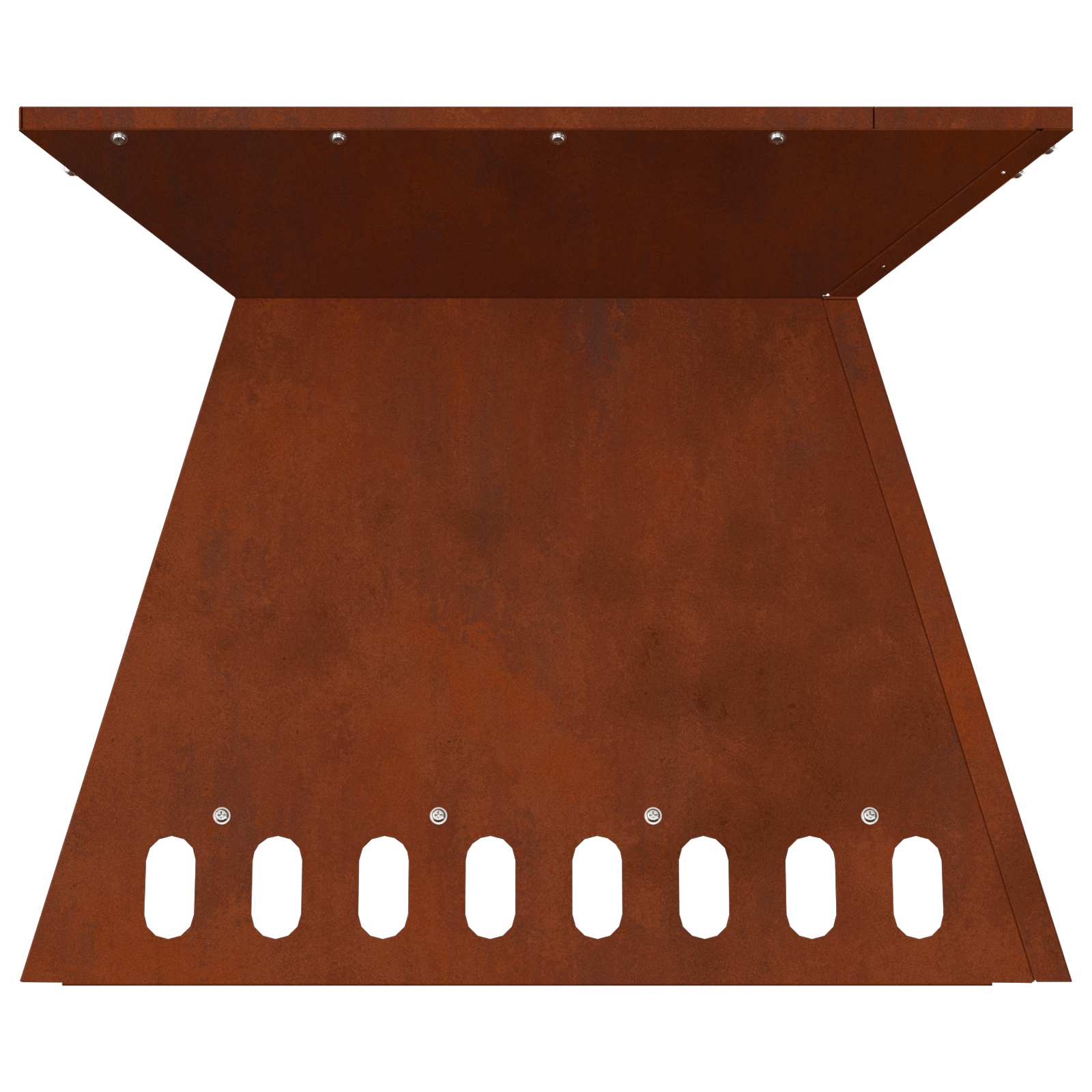 Kamin Smeđa 48 x 48 x 40 cm Čelik otporan na vremenske uvjete