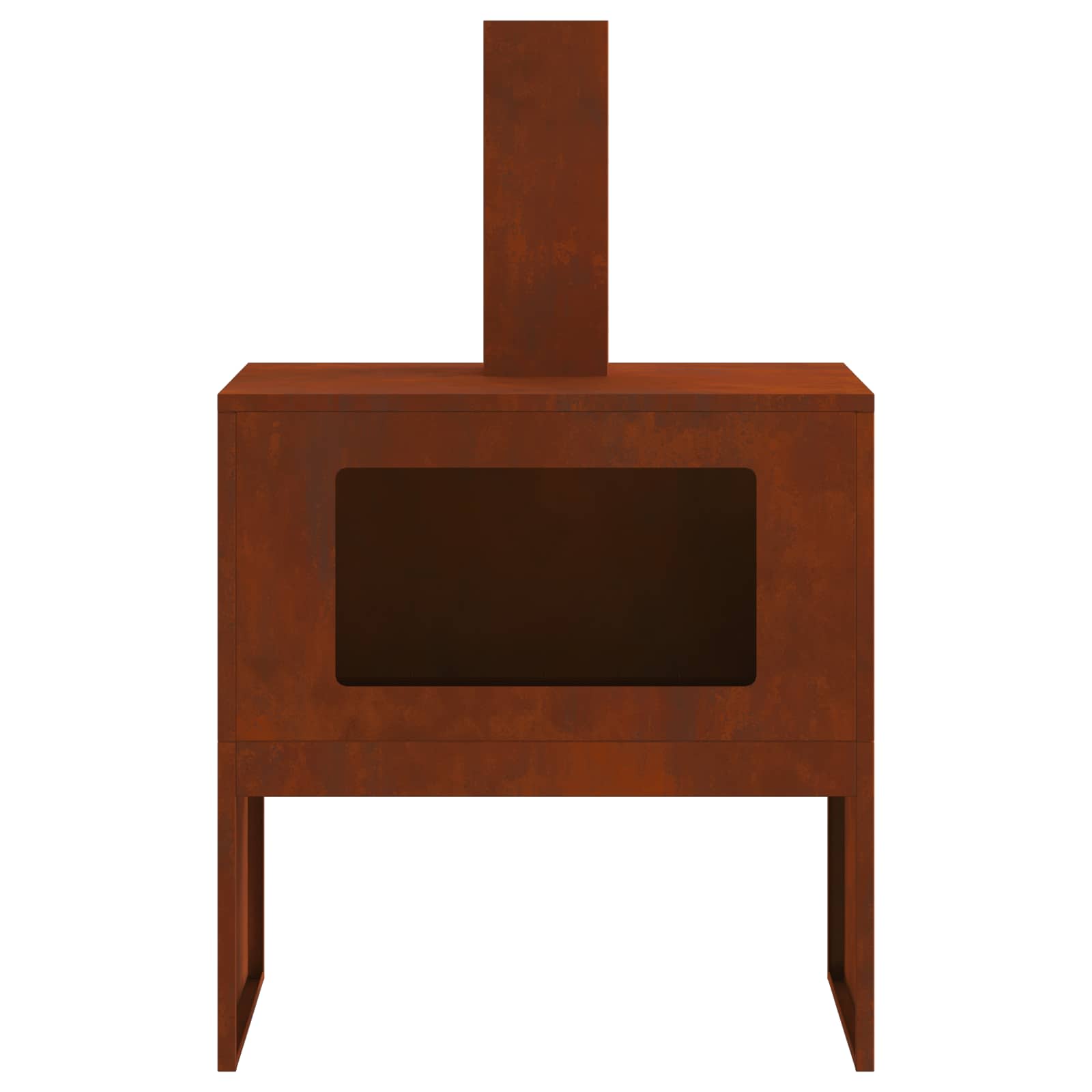 Kamin Smeđa 60 x 40 x 96 cm Čelik otporan na vremenske uvjete
