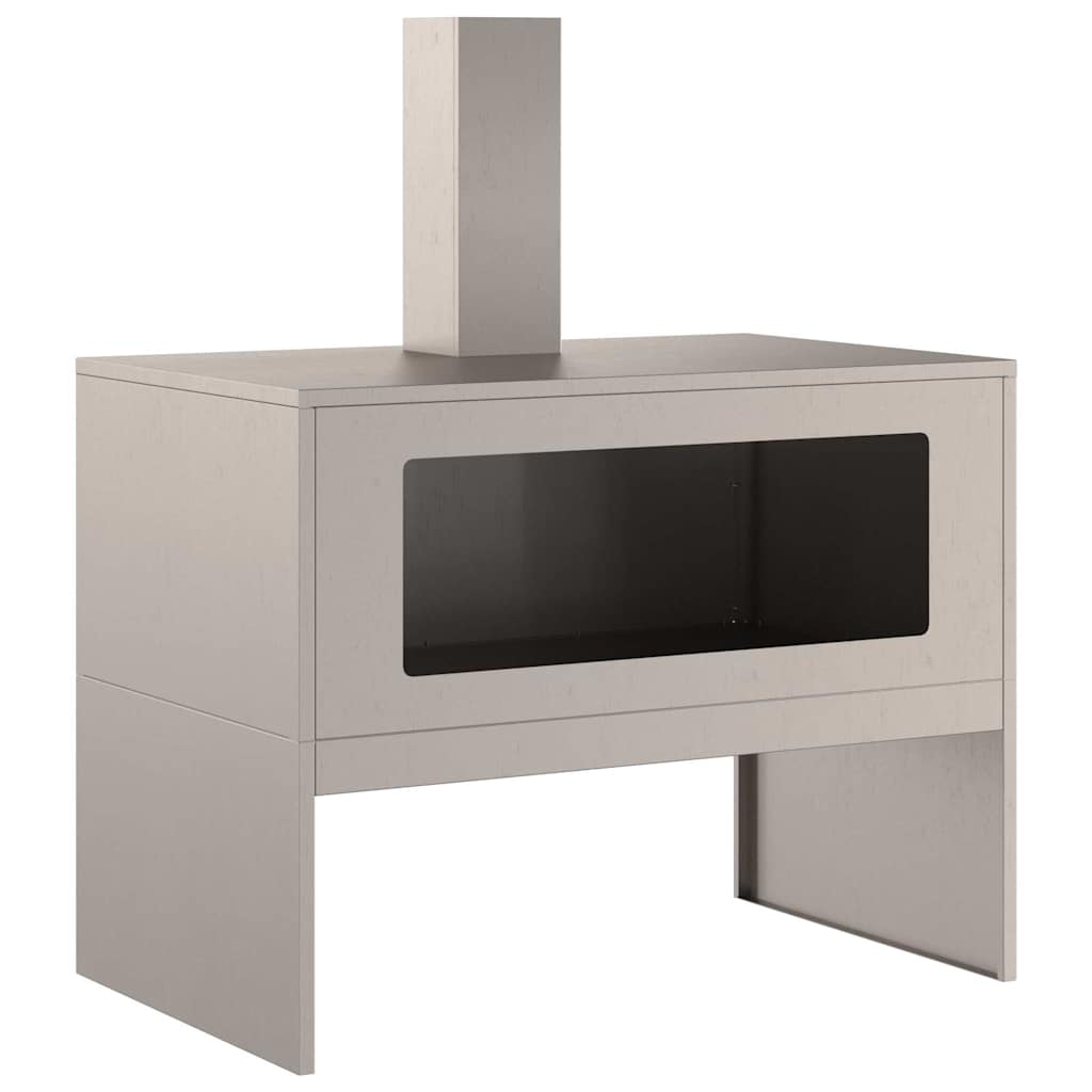 Kamin Smeđa 80 x 50 x 96 cm Čelik otporan na vremenske uvjete