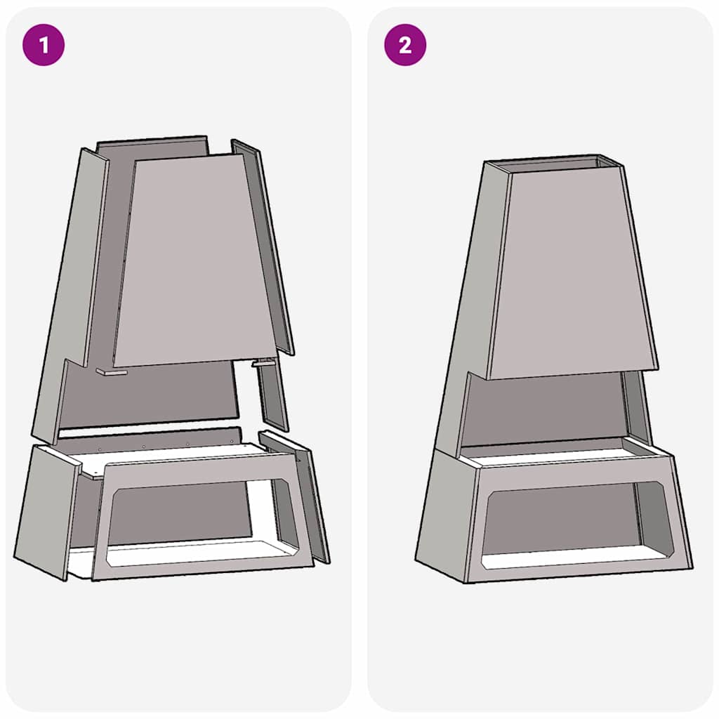 Kamin Smeđa 60 x 35 x 100 cm Čelik otporan na vremenske uvjete