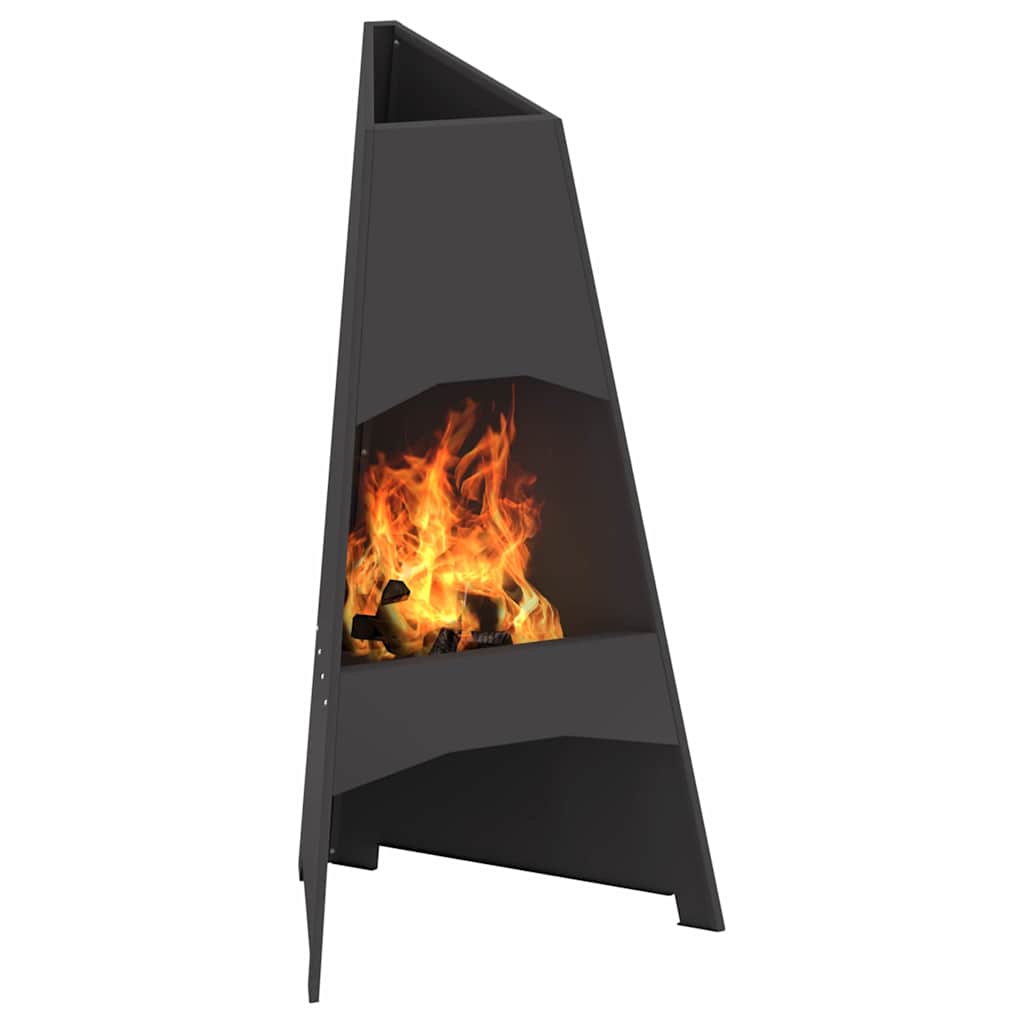Kamin Crna 50 x 50 x 95 cm Čelik