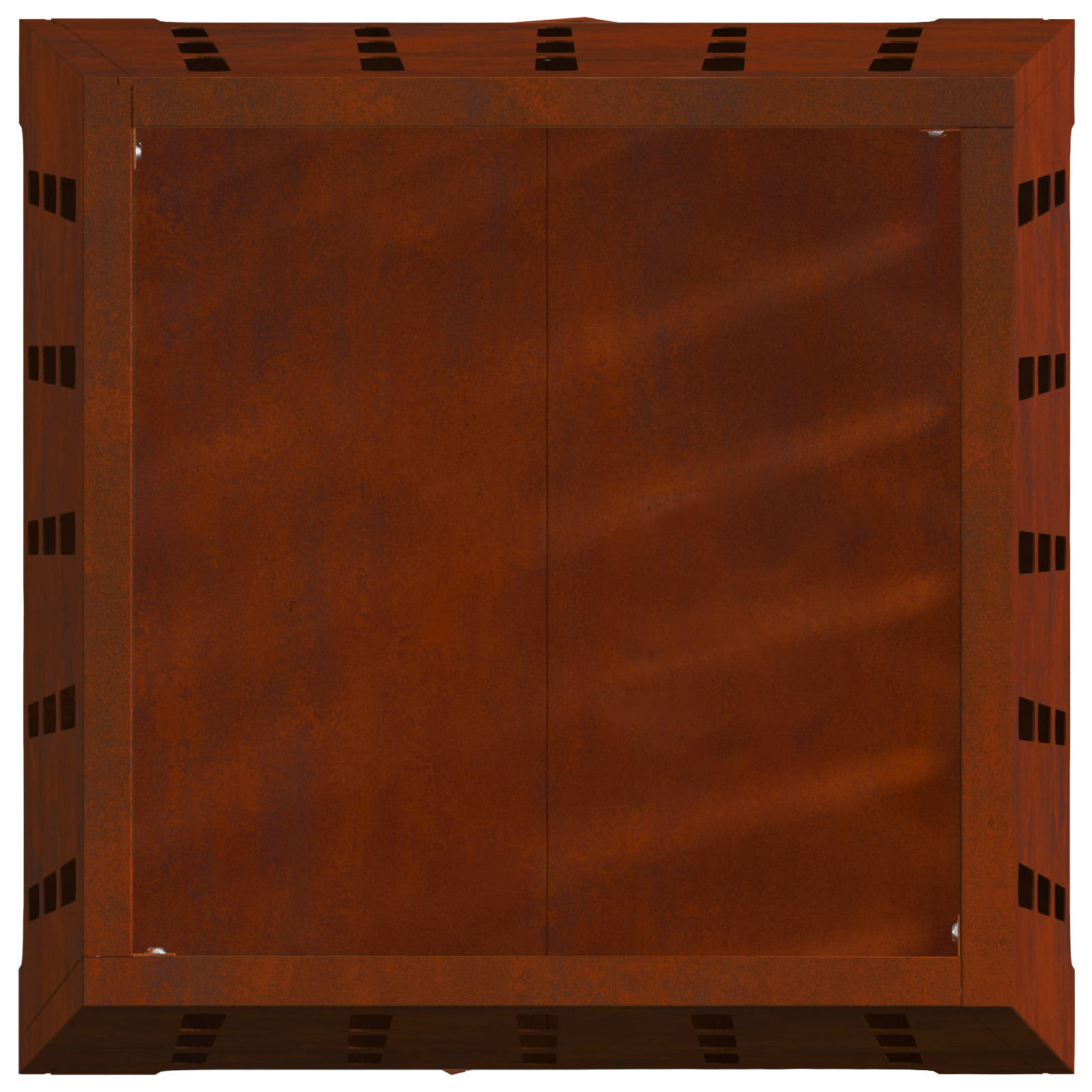 Kamin Smeđa 50 x 50 x 70 cm Čelik otporan na vremenske uvjete