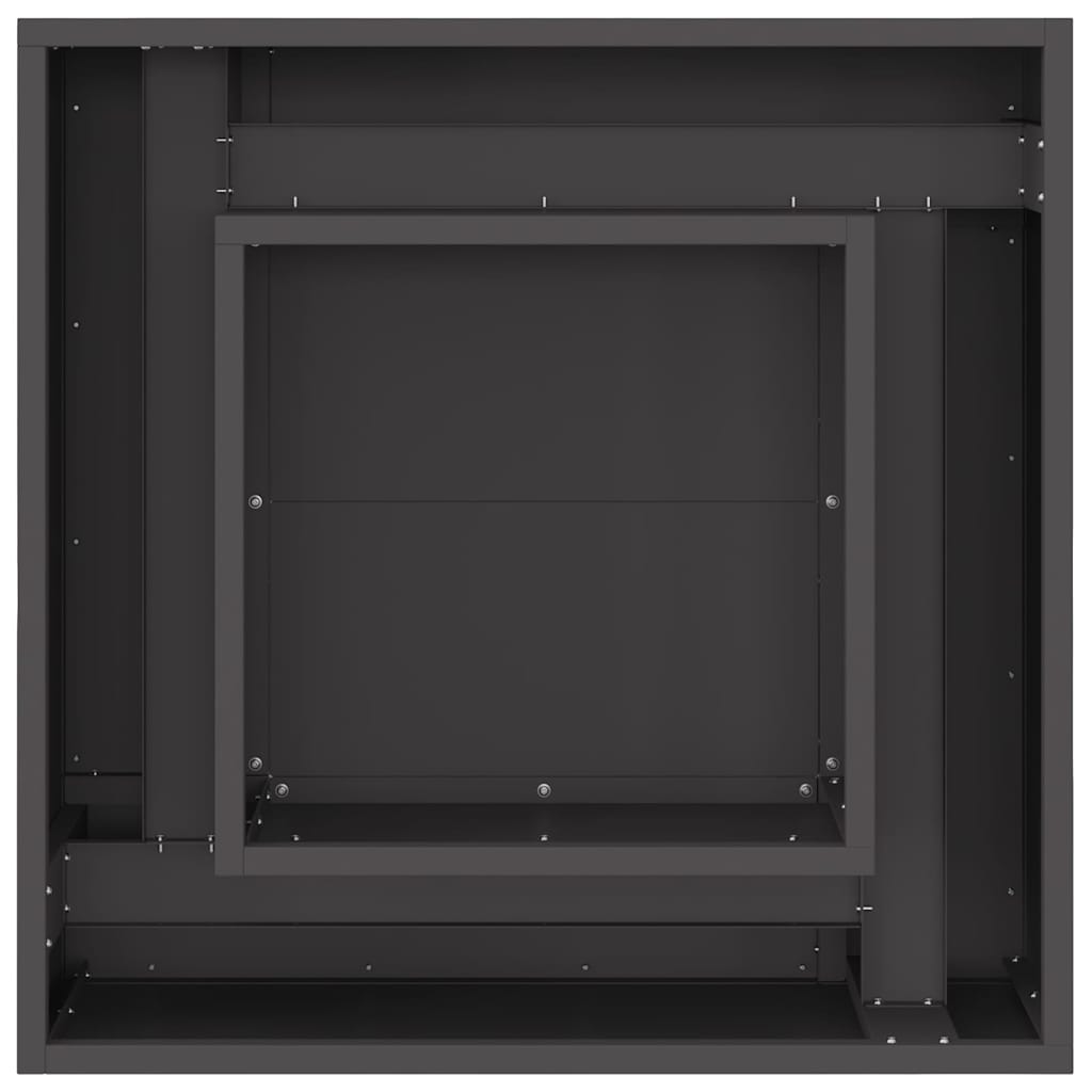 Kamin Crna 60 x 60 x 30 cm Čelik