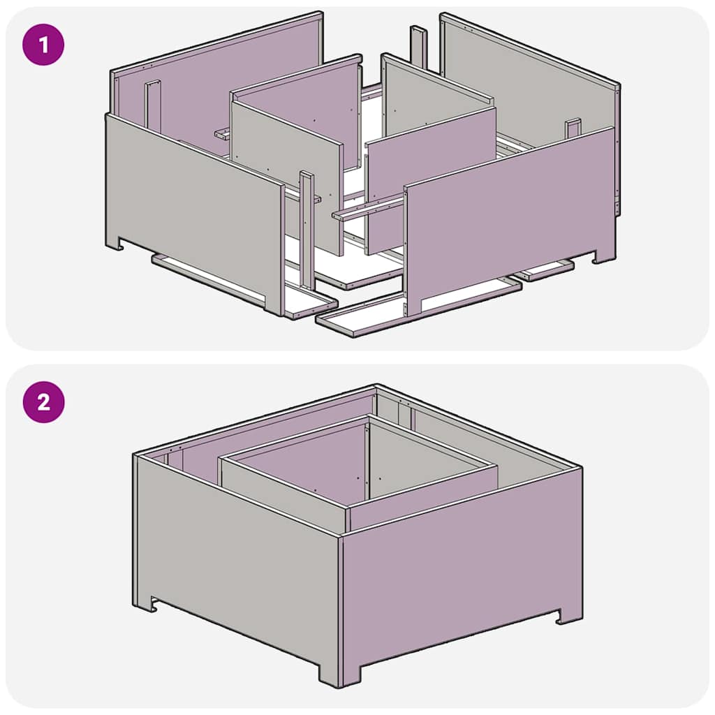 Kamin Crna 80 x 80 x 40 cm Čelik