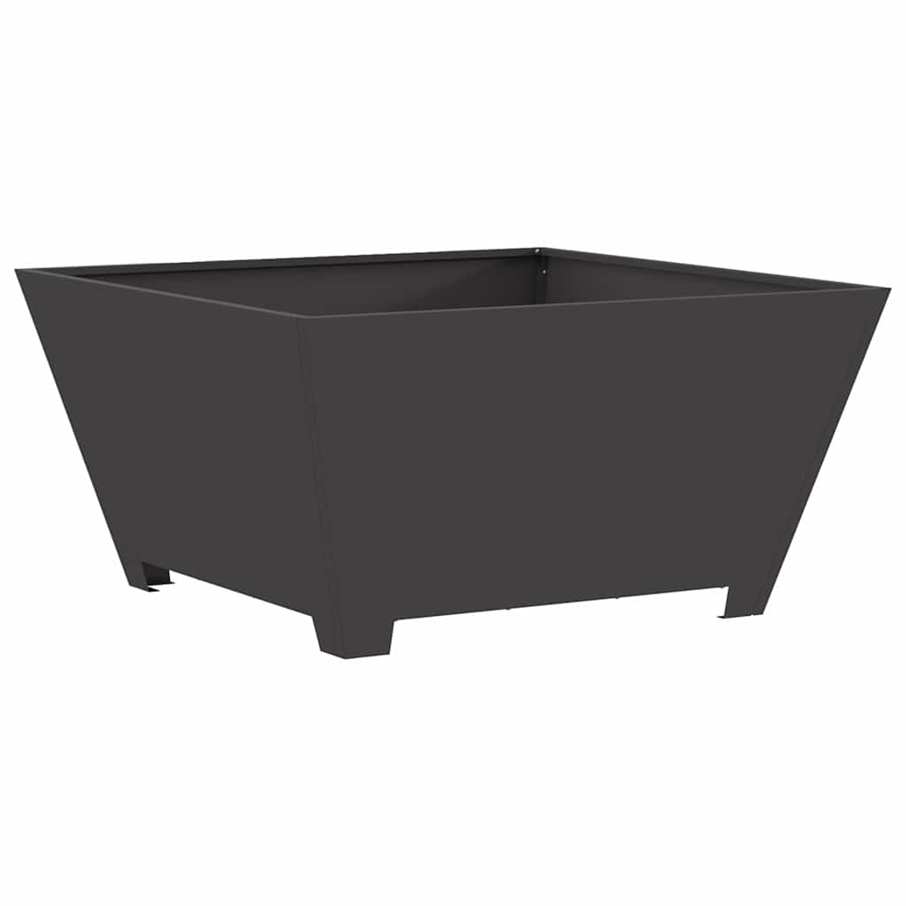 Kamin Crna 80 x 80 x 40 cm Čelik otporan na vremenske uvjete