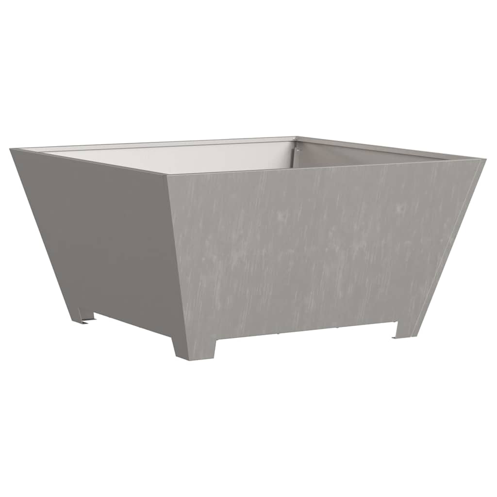 Kamin Smeđa 80 x 80 x 40 cm Čelik otporan na vremenske uvjete