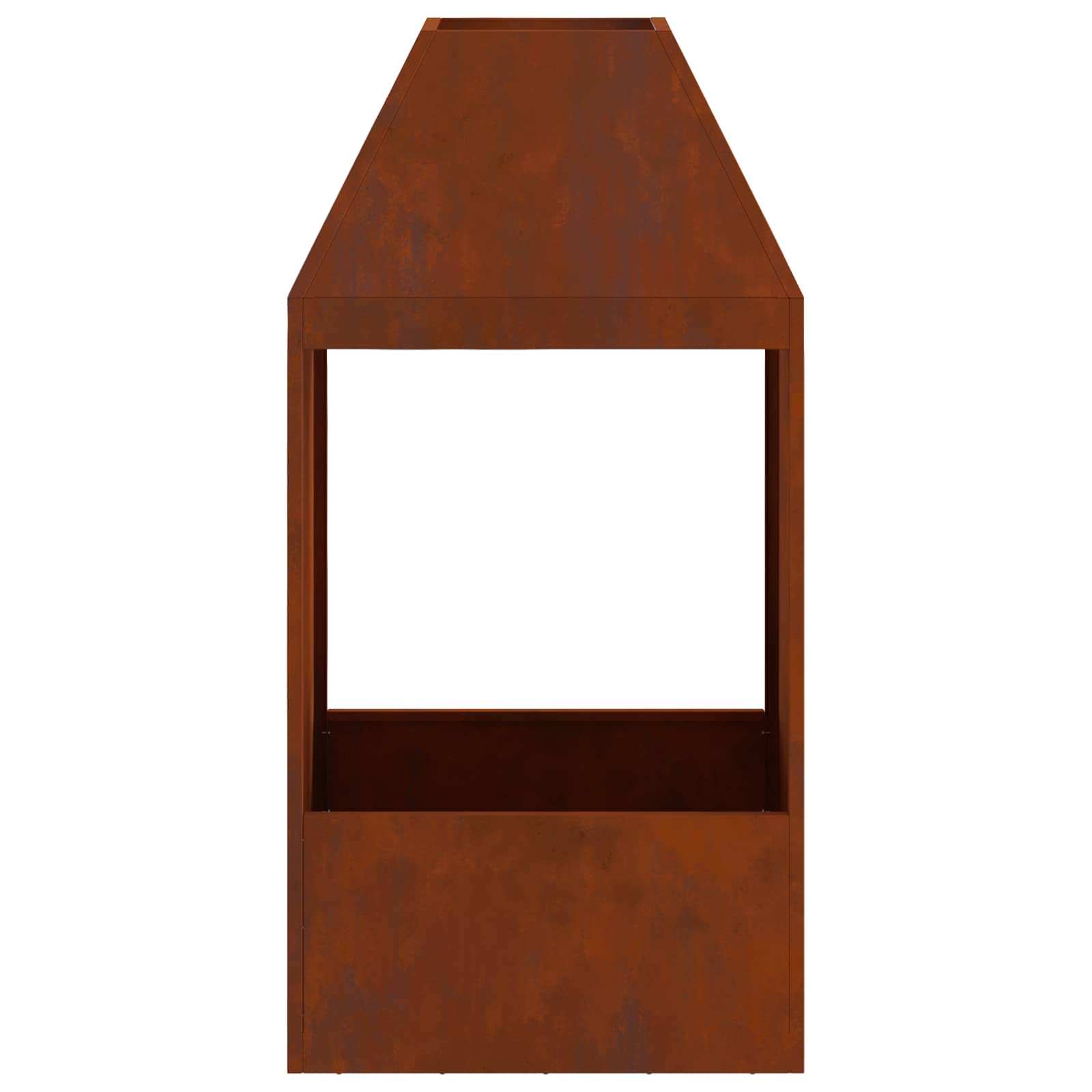 Kamin Rđa 50 x 50 x 100 cm Čelik otporan na vremenske uvjete