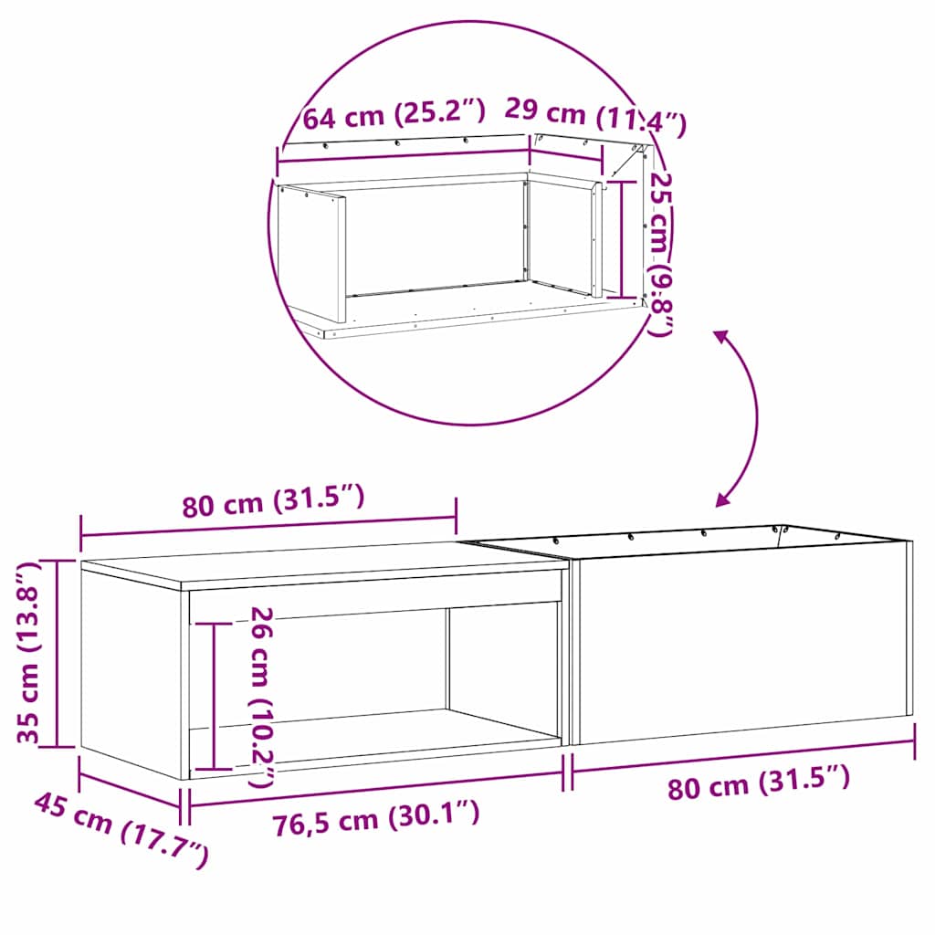 Kamin Smeđa 160 x 45 x 35 cm Čelik
