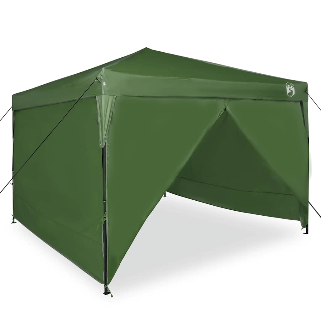 Šator s nadstrešnicom Zelena 290 x 290 x 251 cm tkanina