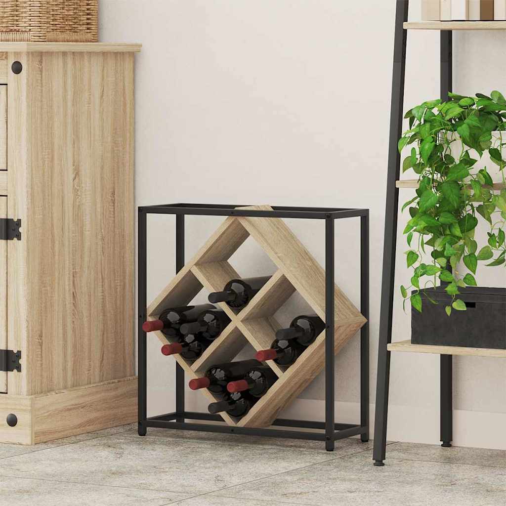 Stalak za vino Sonoma hrast 51 x 18 x 52,5 cm Konstruirano drvo