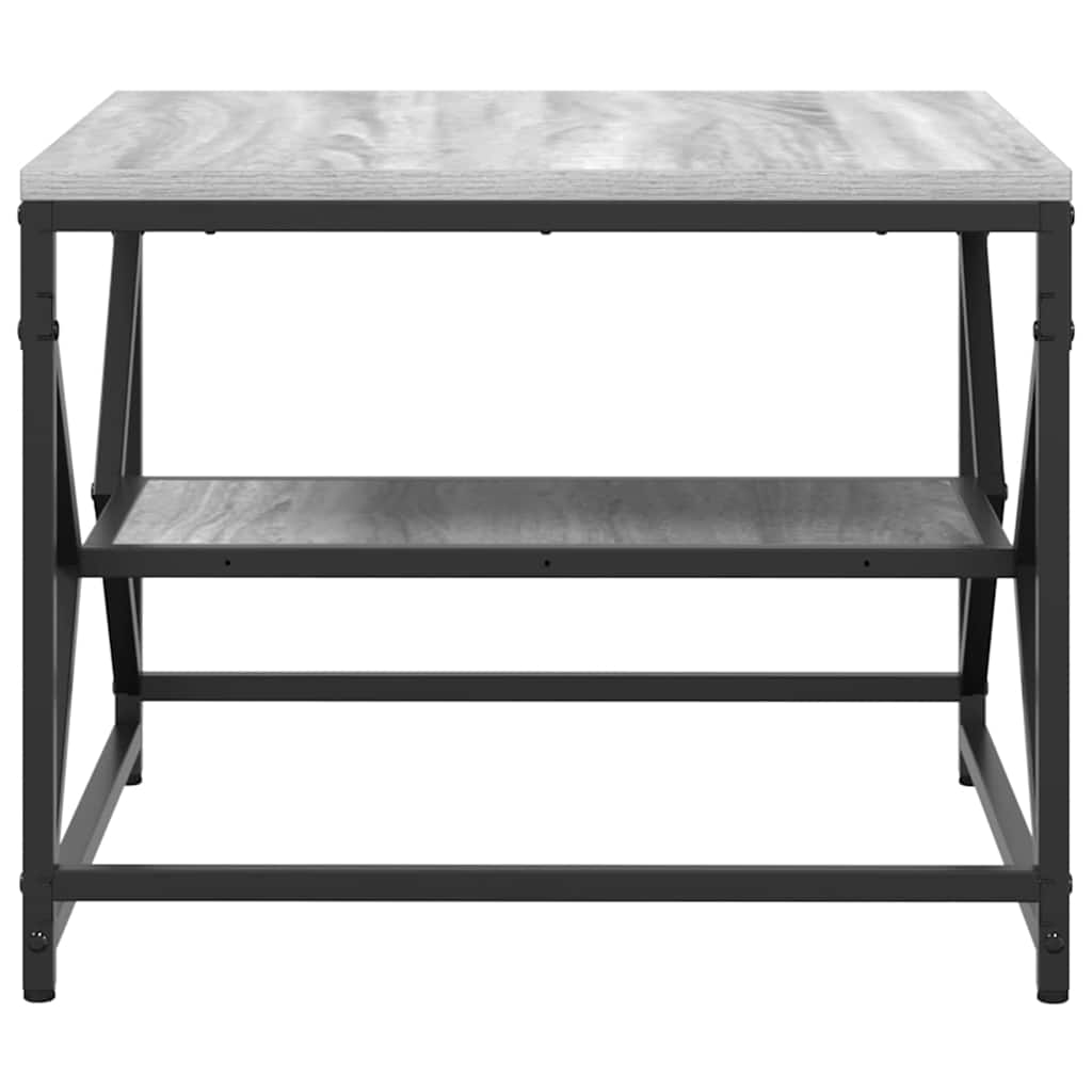 Kava Stol Siva Sonoma 51 x 50 x 40 cm Inženjerska drva i čelik