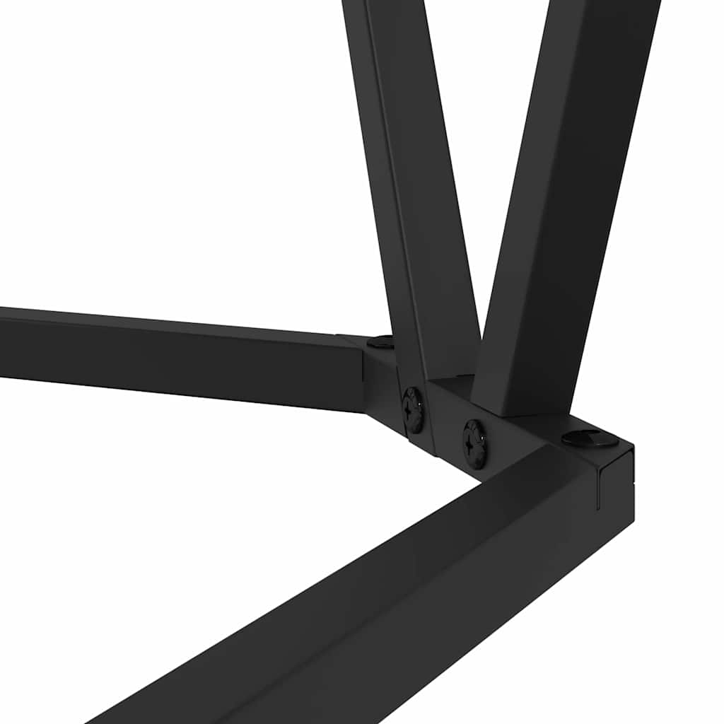 Set pomoćnih stolića 2 pcs Crni hrast 50 x 50 x 40 cm