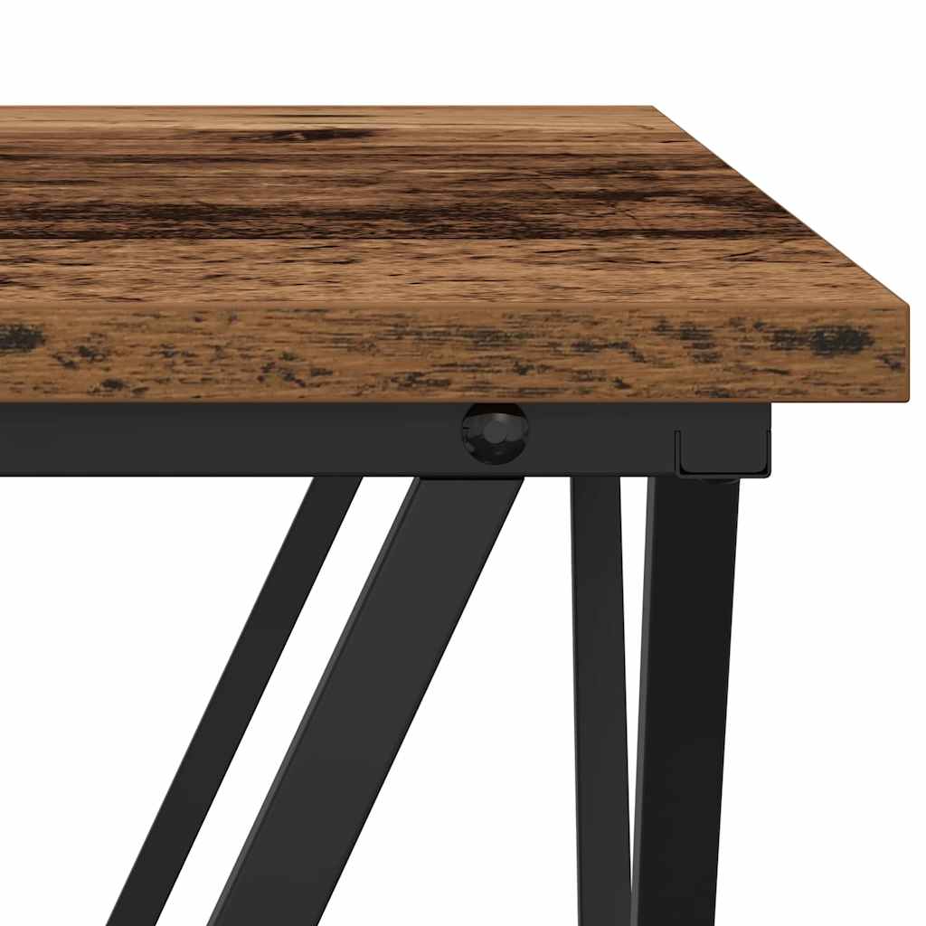 Kava Stol Staro drvo 80 x 80 x 45 cm Inženjerska drva i čelik