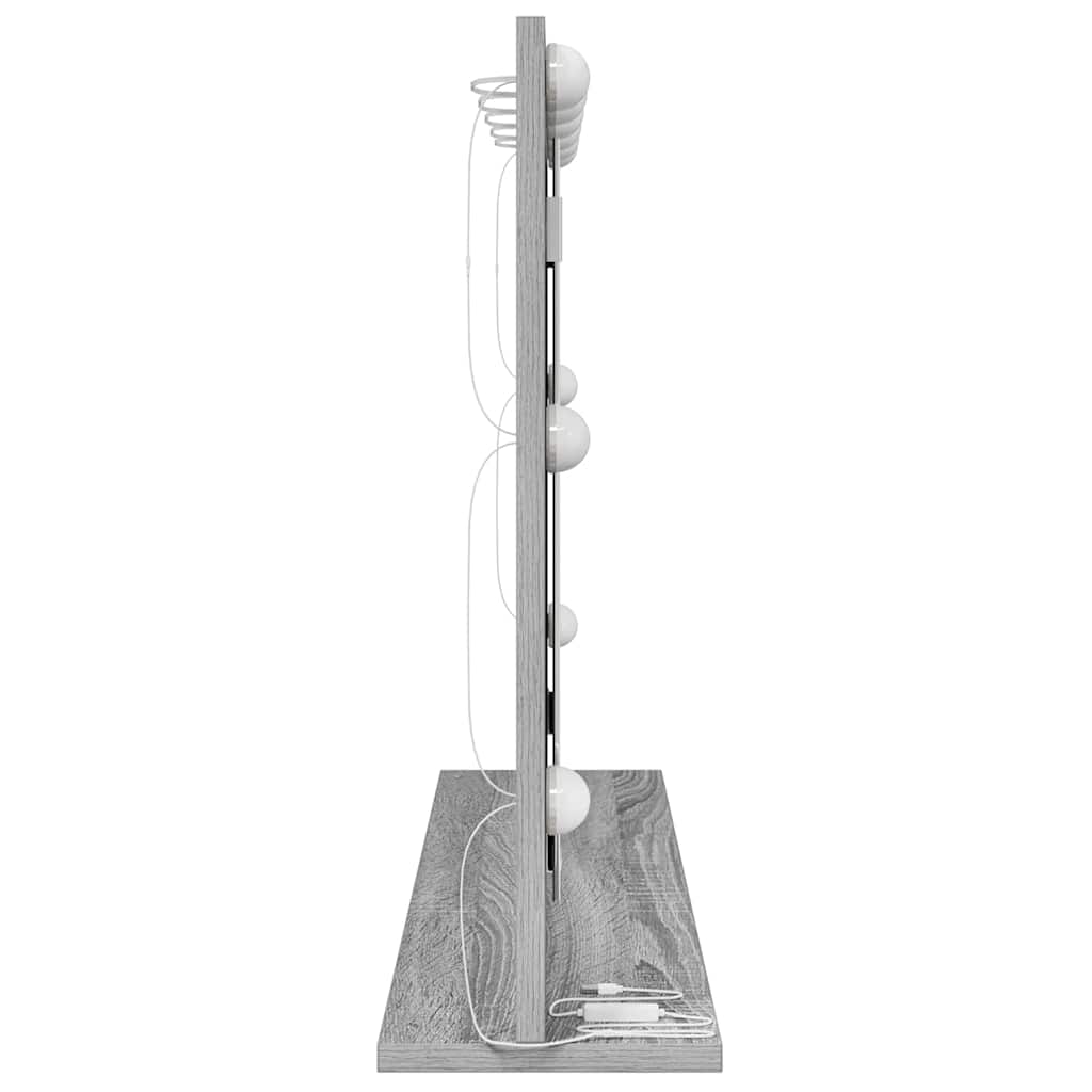 Ogledalo za Toalet Pravokutni Siva Sonoma 80 x 55 x 18 cm