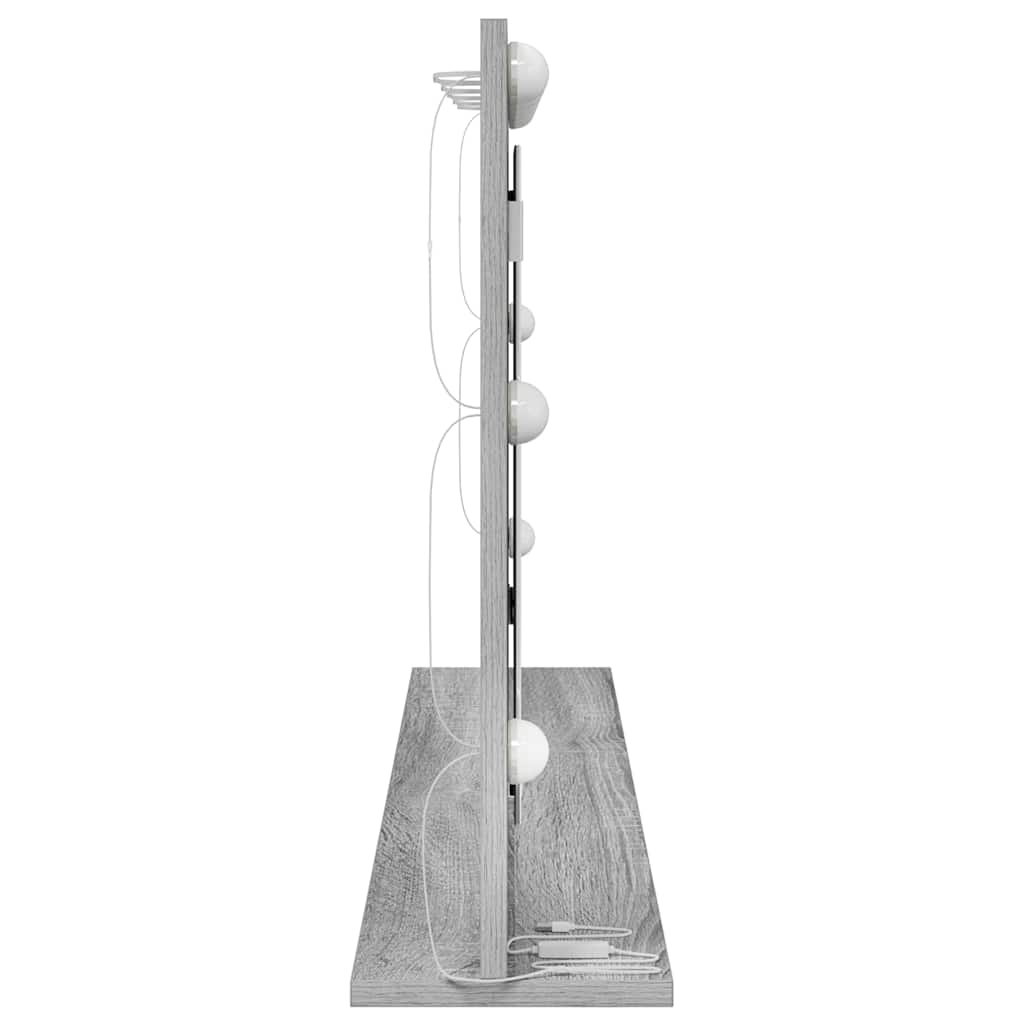 Ogledalo za Toalet Pravokutni Siva Sonoma 100 x 55 x 18 cm