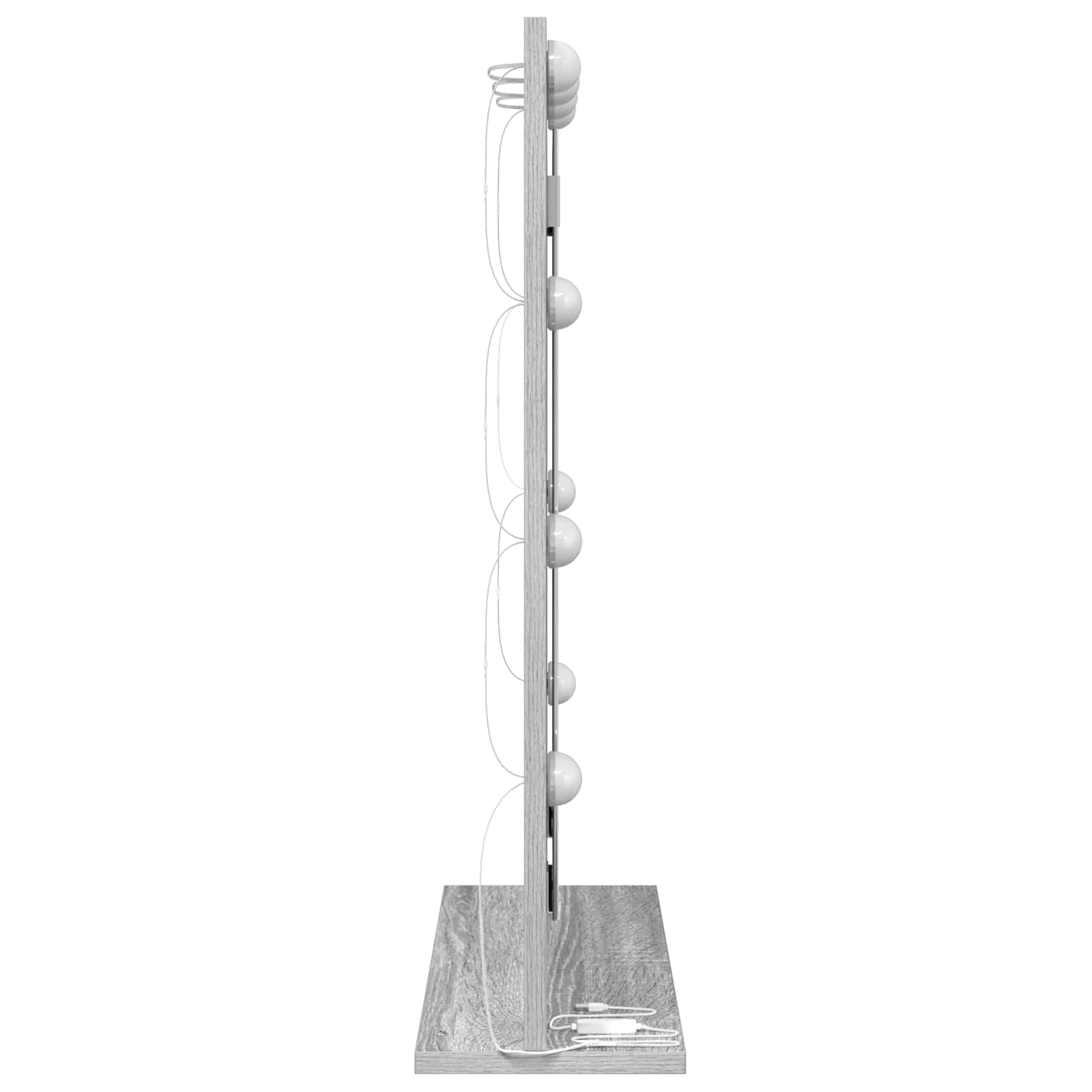 Ogledalo za Toalet Pravokutni Siva Sonoma 70 x 50 x 18 cm
