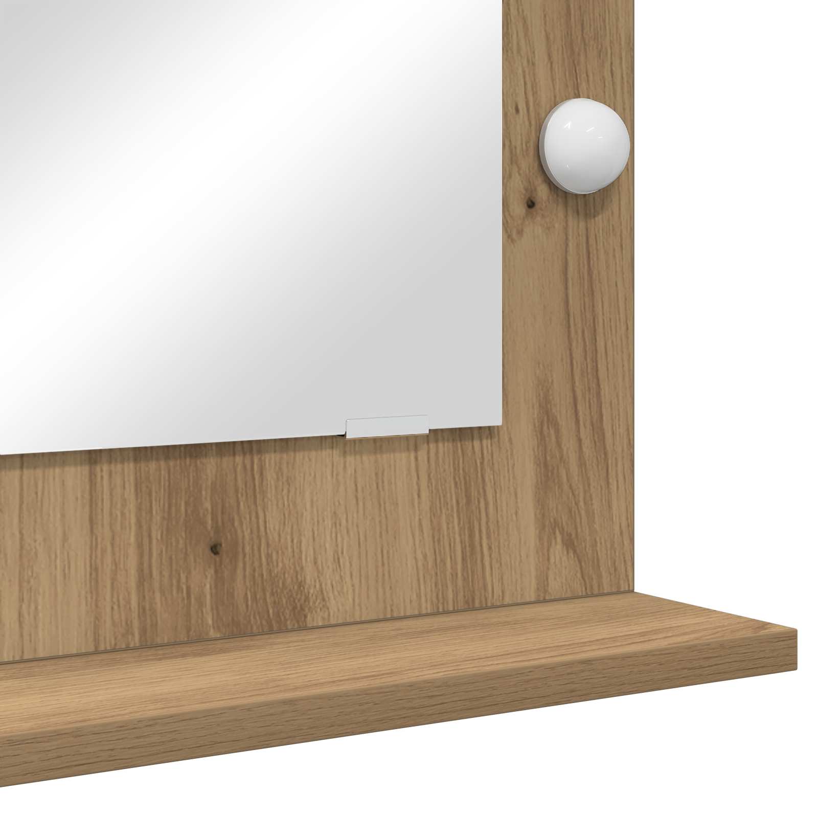 Ogledalo za Toalet Pravokutni Umjetnički hrast 70 x 50 x 18 cm
