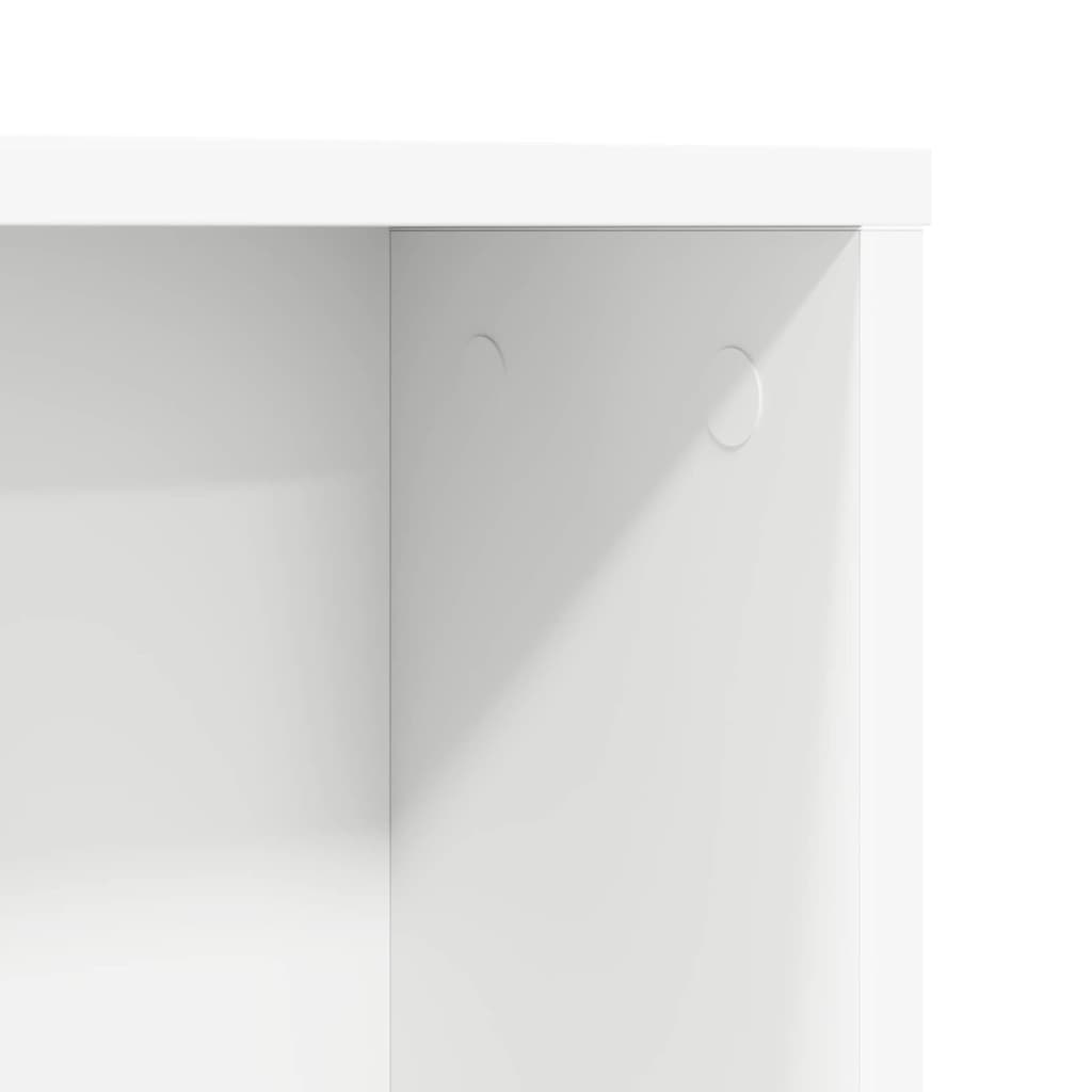 Stol s policom Bijelo 91 x 50 x 149 cm Konstruirano drvo