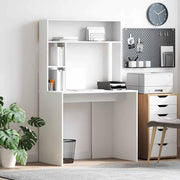 Stol s policom Bijelo 91 x 50 x 149 cm Konstruirano drvo