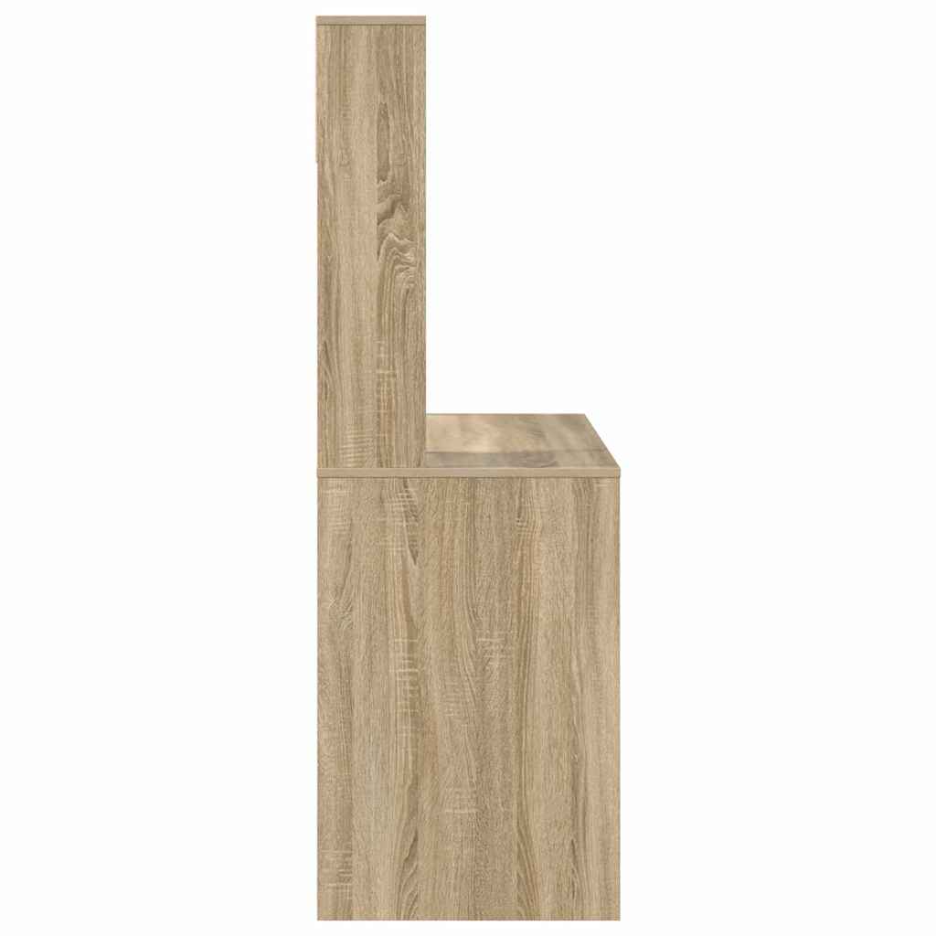 Stol s policom Sonoma hrast 91 x 50 x 149 cm Konstruirano drvo
