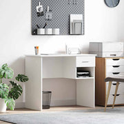 Stol s ladicama Bijelo 90 x 49 x 75 cm Konstruirano drvo