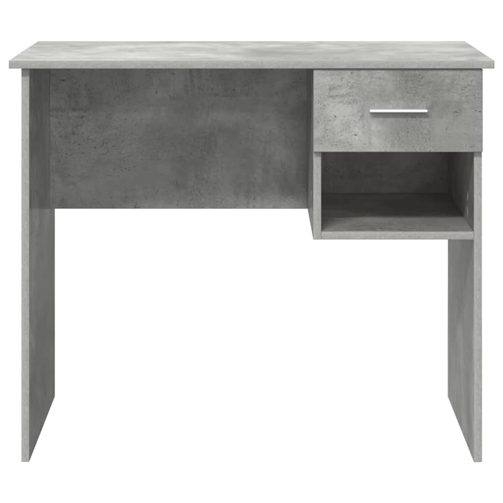 Stol s ladicama Betonski sivi 90 x 49 x 75 cm Konstruirano drvo
