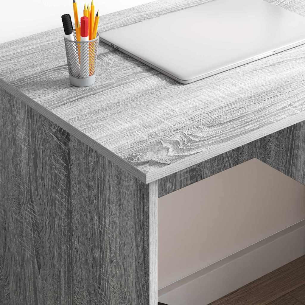 Stol s ladicama Siva Sonoma 90 x 49 x 75 cm Konstruirano drvo