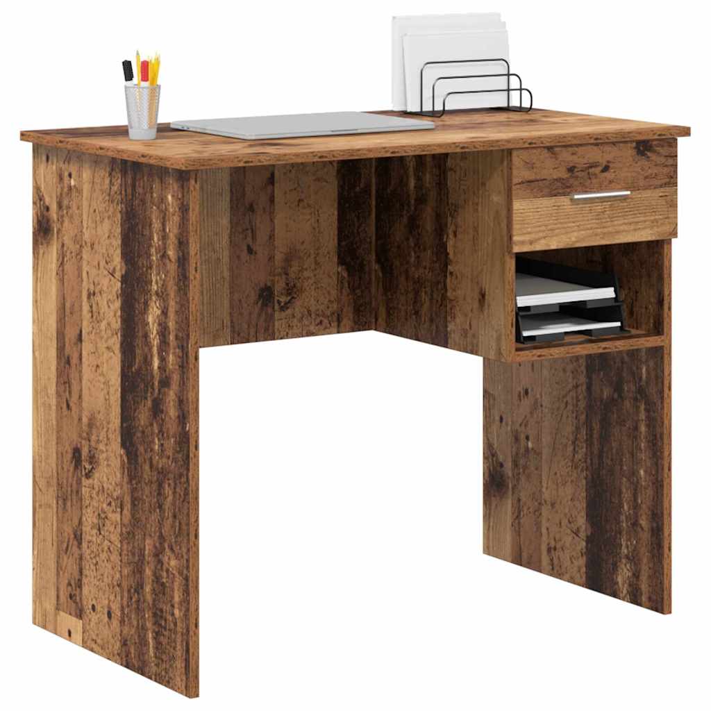 Stol s ladicama Staro drvo 90 x 49 x 75 cm Konstruirano drvo