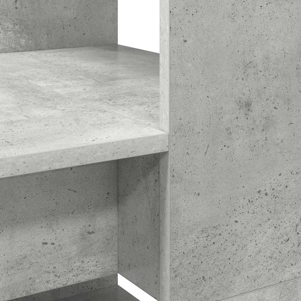 Stol Betonski sivi 113 x 54 x 120 cm Konstruirano drvo