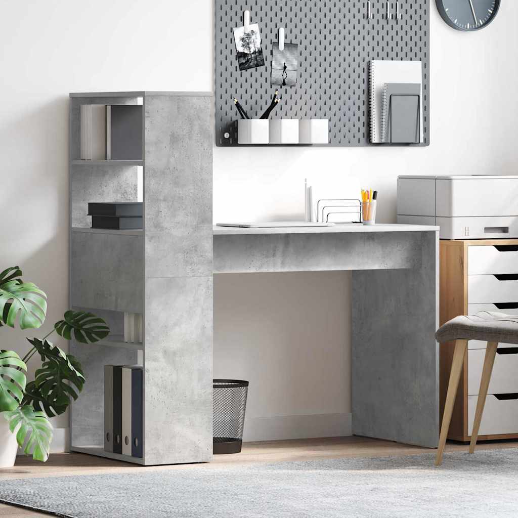 Stol Betonski sivi 113 x 54 x 120 cm Konstruirano drvo