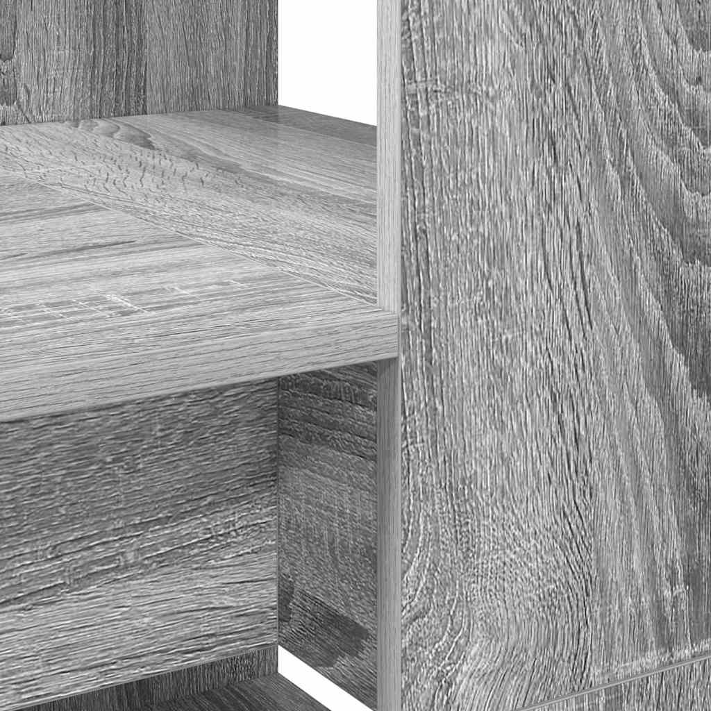 Stol s policom Siva Sonoma 113 x 54 x 120 cm Konstruirano drvo