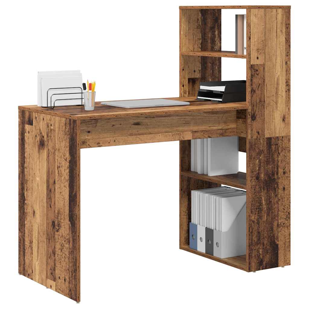 Stol s policom Staro drvo 113 x 54 x 120 cm Konstruirano drvo