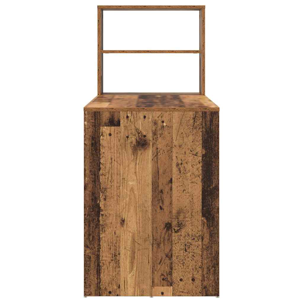 Stol s policom Staro drvo 113 x 54 x 120 cm Konstruirano drvo