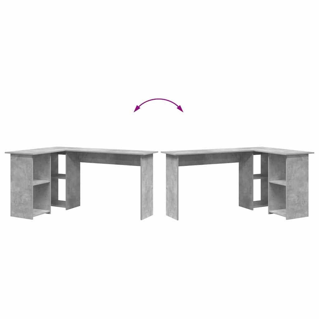 Stol Betonski sivi 142 x 102 x 73 cm Konstruirano drvo