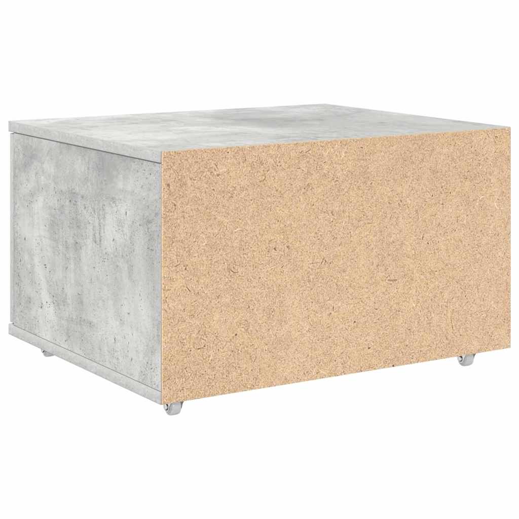 Ormar s ladicama s kotačem Betonski sivi 55 x 45 x 31 cm