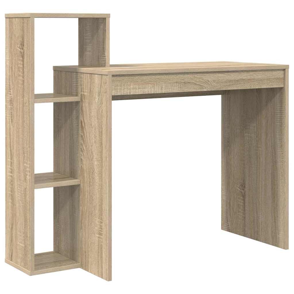 Stol s policom Sonoma hrast 100 x 40 x 90 cm Konstruirano drvo