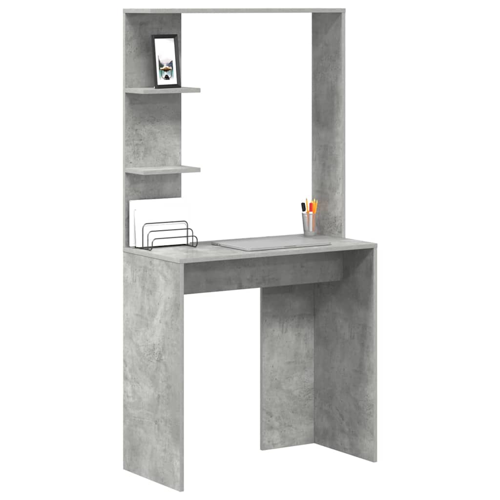 Stol Betonski sivi 78,5 x 37 x 154,5 cm Konstruirano drvo