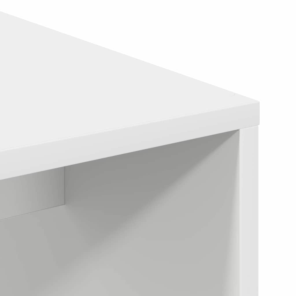 Stol s policom Bijelo 102 x 50 x 124 cm Konstruirano drvo