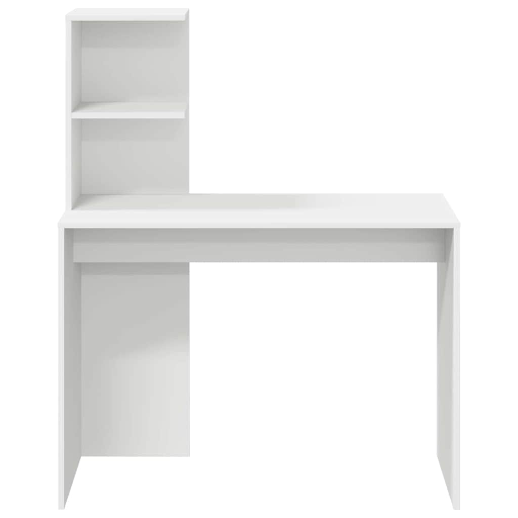 Stol s policom Bijelo 102 x 50 x 124 cm Konstruirano drvo