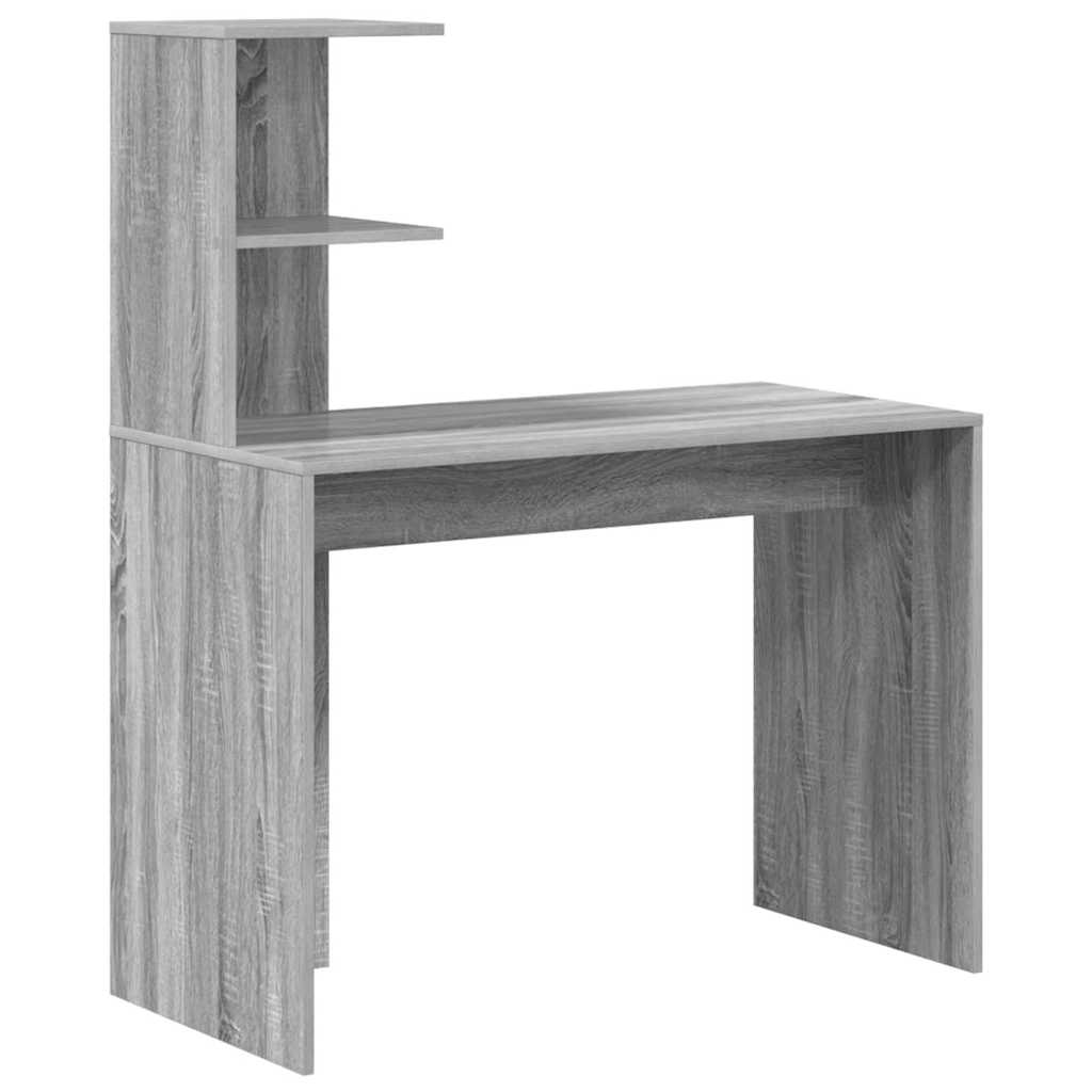 Stol s policom Siva Sonoma 102 x 50 x 124 cm Konstruirano drvo