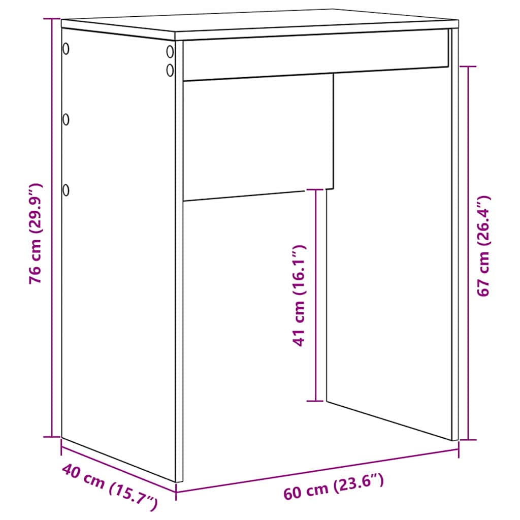 Stol Crni hrast 60 x 40 x 76 cm