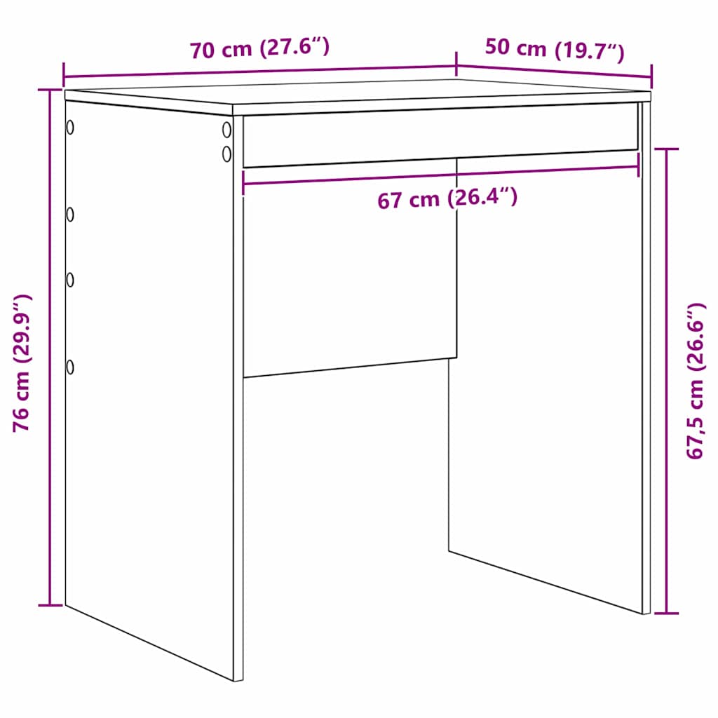 Stol Sonoma hrast 70 x 50 x 76 cm
