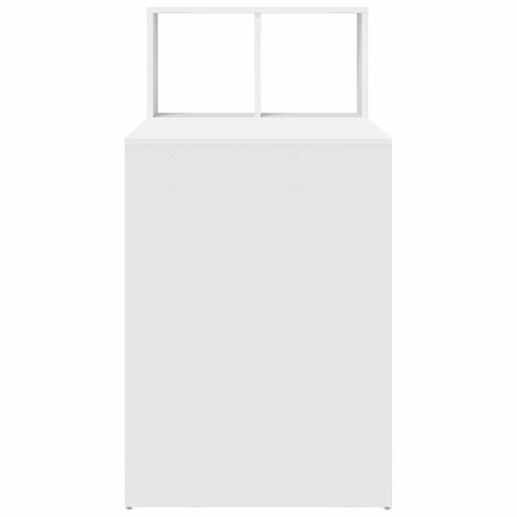 Stol s policom Bijelo 108 x 55 x 103.5 cm Konstruirano drvo
