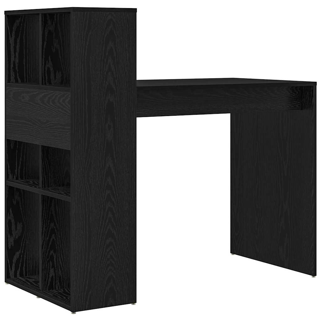 Stol s policom Crni hrast 108 x 55 x 103.5 cm Konstruirano drvo