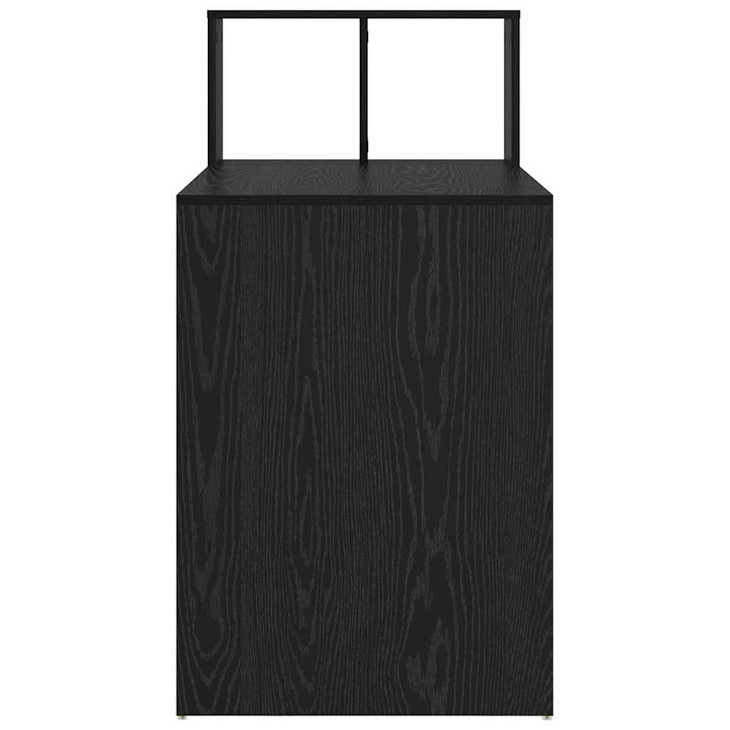 Stol s policom Crni hrast 108 x 55 x 103.5 cm Konstruirano drvo